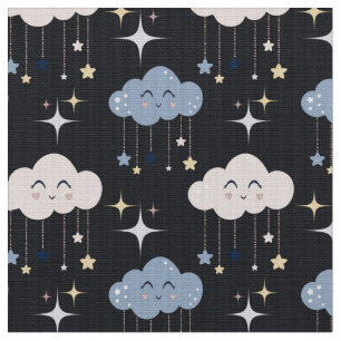 Nuvens bonitas sobre Tecido Escuro pelo Quartel Go
