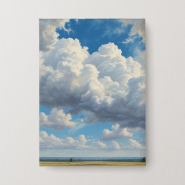 Nuvens brancas e céu azul limpo