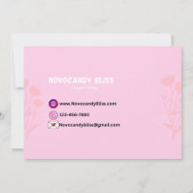 Nuvens cor-de-rosa Cartões de agradecimentos para 