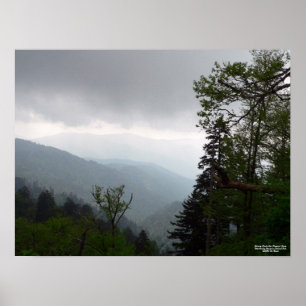 Nuvens da manhã sobre o poster da abóbada de