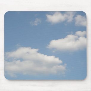 Nuvens de Cumulus brancas macias Mousepad