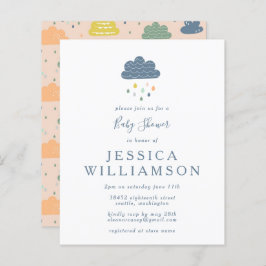 Nuvens de Orçamento e Gotas de Chuva no Chá de fra