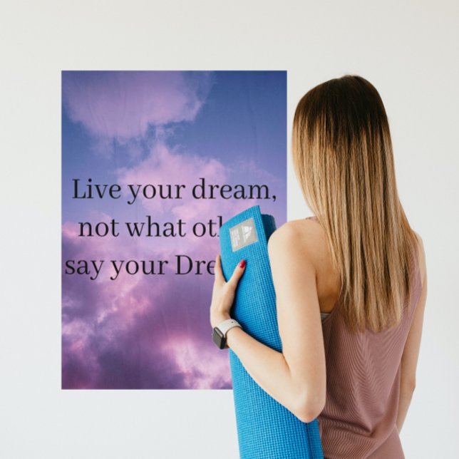 Nuvens do céu roxo poster (Criador carregado)