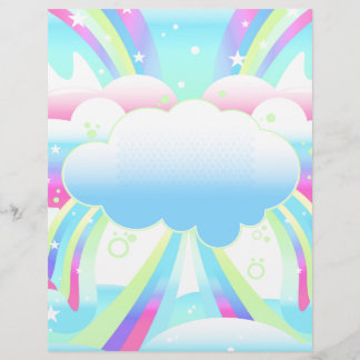 nuvens e papel de céu arco-íris