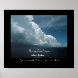 Nuvens Engraçadas De Motivação Poster 2