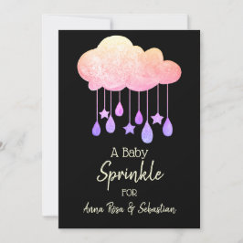 *~* Nuvens Estrelas Chuva Quebra Sprinkle Convite