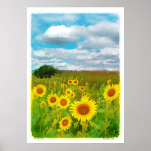Nuvens hoje, poster