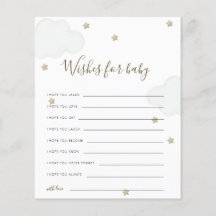 Nuvens Neutras De Gênero e Estrelas Desejam Bebê