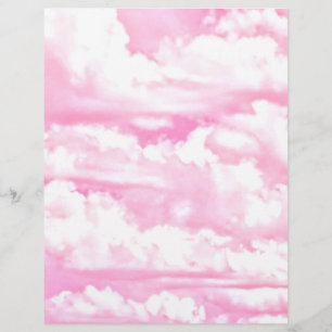 Nuvens Rosa Pastel Felizes