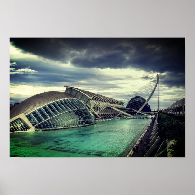 Nuvens sobre a Poster de Valência (Frente)