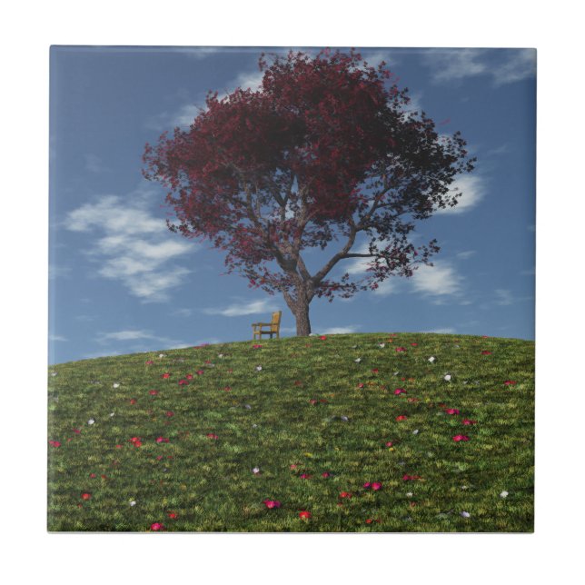 Nuvens velejam por Azulejo decorativo (Frente)