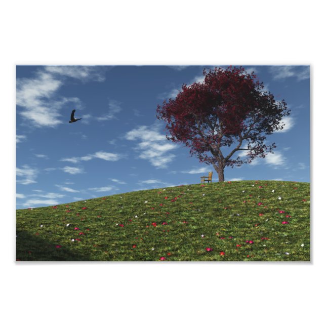 Nuvens velejam por Impressão de fotos (Frente)