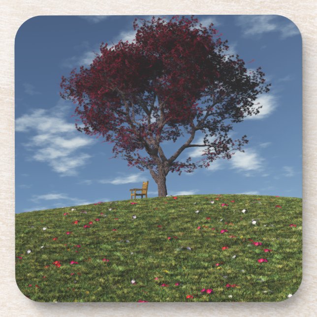 Nuvens Velejam Por Porta copos De Cortiça (Frente)