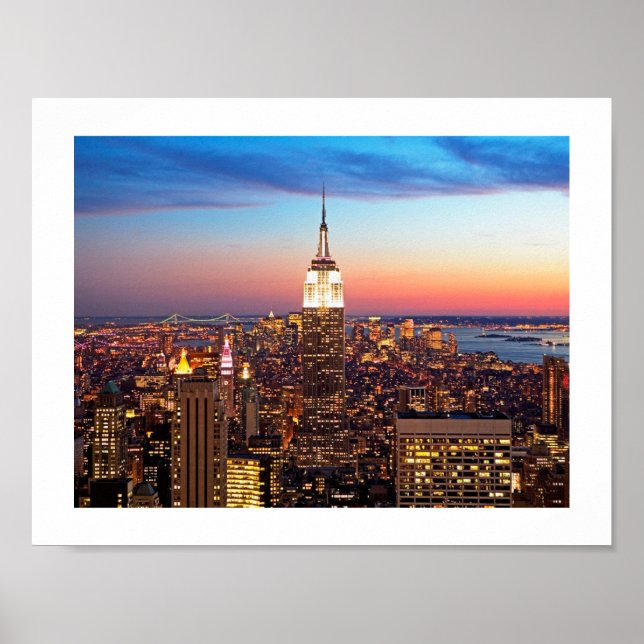 NY Empire State Building Poster (Frente)