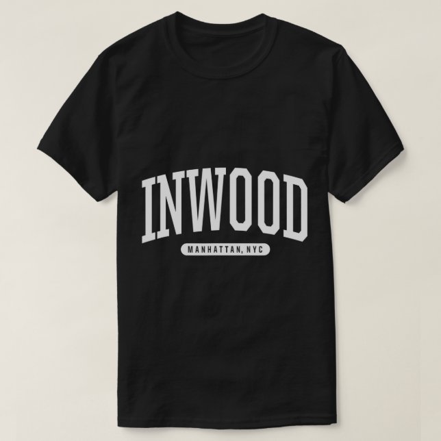 NYC Borough Inwood Manhattan New York T-Shirt (Frente do Design)