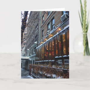 NYC Cartões de natal de inverno Natal