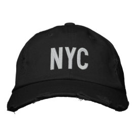 NYC DISTRESSED TWILL BASEBALL BONÉ
