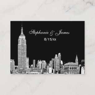 NYC - Skyline NYC - Texto DIY BG - Cartões Colores