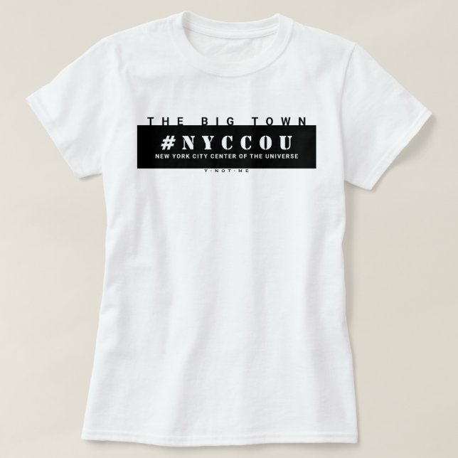 NYCCOU #NYCCOU bl T-Shirt (Frente do Design)