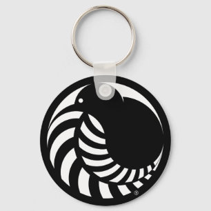NZ Kiwi / Silver Fern Chaveiro
