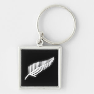 NZ Silver Fern National Emblem Patriotic Chaveiro