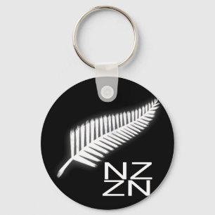 NZ Silver Fern National Emblem Patriotic Chaveiro