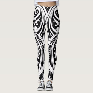 NZKULTURE treinador leggings Single Māori design