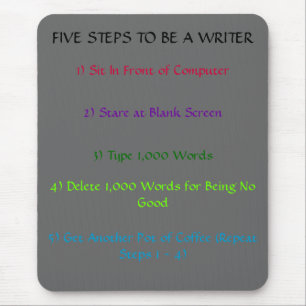 O 5-Steps Mousepad do escritor