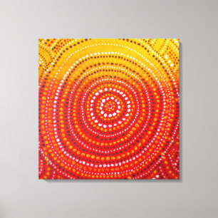 O aborígene inspirou canvas superiores