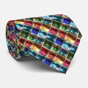 O abstrato modela 4 gravatas feitas sob encomenda