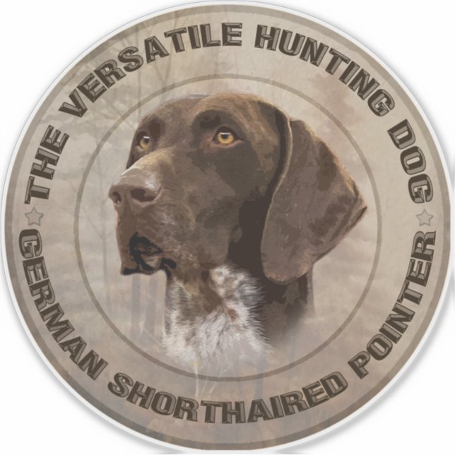 O Adesivo de Cão de Caça Versátil (Frente)