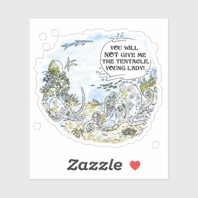 O adesivo de contorno do Tentacle (Folha)