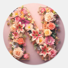 O adesivo de envelopes Letter N