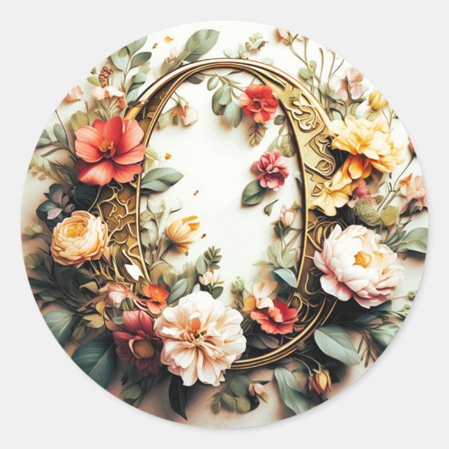 O adesivo de envelopes Letter O (Frente)