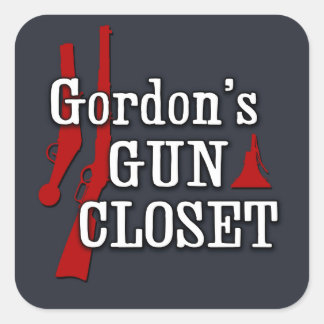 O adesivo do Gordon's Gun Closet