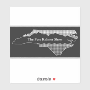 O adesivo do logotipo do estado Pete Kaliner Show