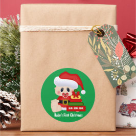 O adesivo do primeiro Natal do bebê