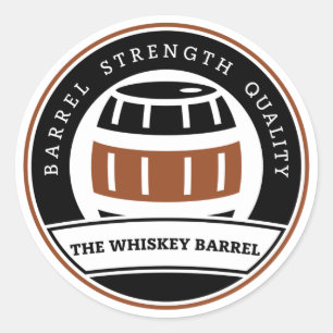 O adesivo Whiskey Barrel Round