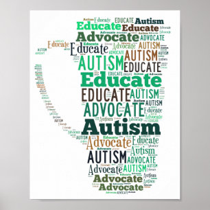 O advogado do autismo educa o poster GoTeamKate