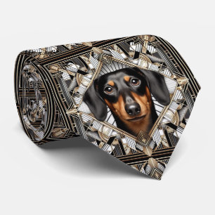 O Amante de Cachorro Divertido Gravata de Papai