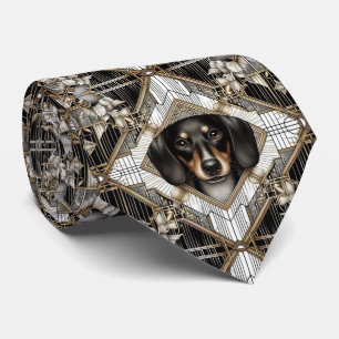 O Amante de Cachorro Divertido Gravata de Papai
