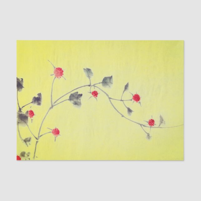 O AMARELO FLORESCEU o lenço de papel (Frente )