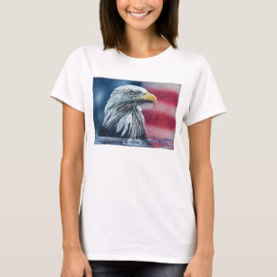 O americano Eagle Weeps para o t-shirt das