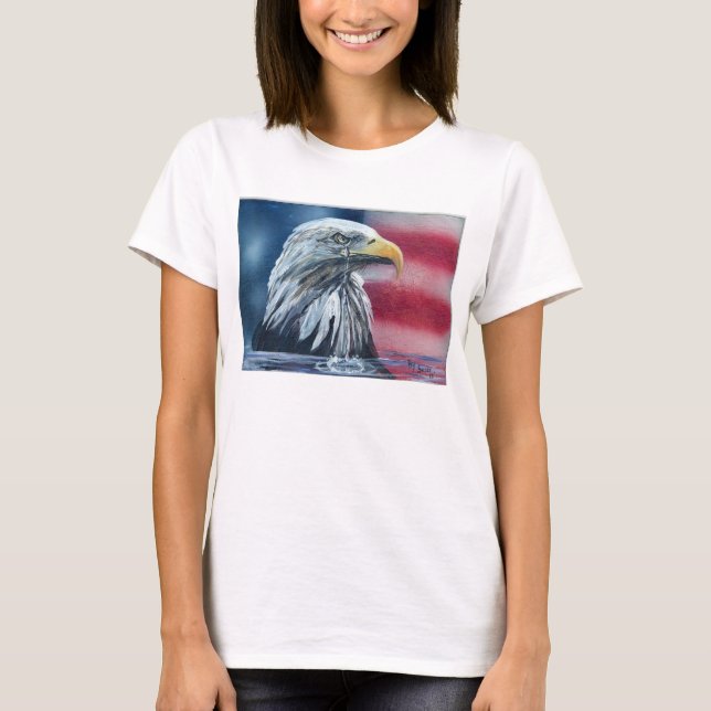 O americano Eagle Weeps para o t-shirt das (Frente)
