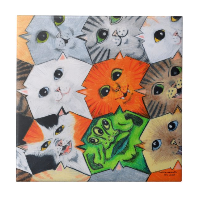 O Amomg estrangeiro nós azulejo (Frente)