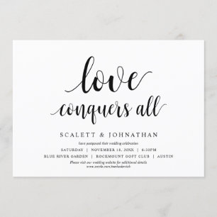 O amor conquista tudo, o casamento muda o cartão