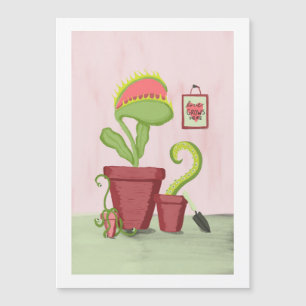 O Amor Cresce Aqui: Cartão De Plantas Simples