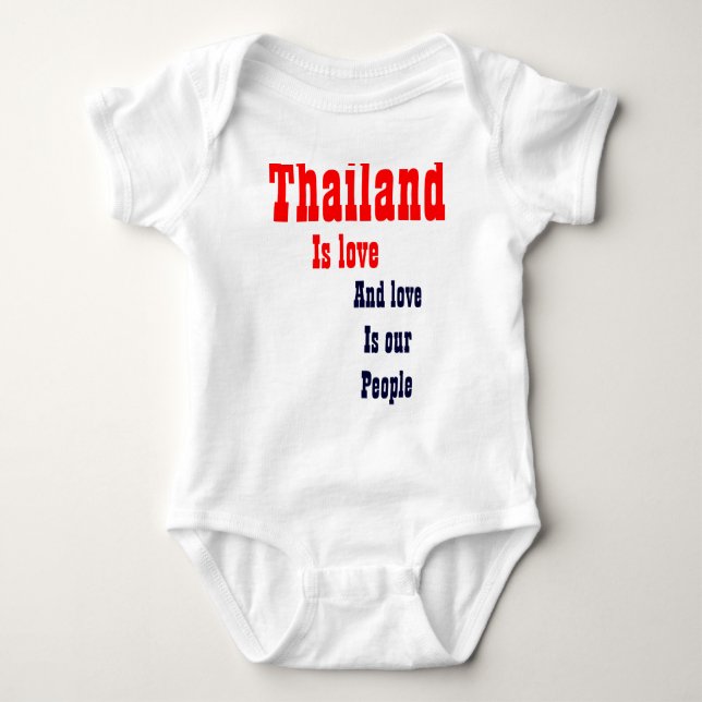 O amor da Tailândia é a nossa camiseta pessoas (Frente)