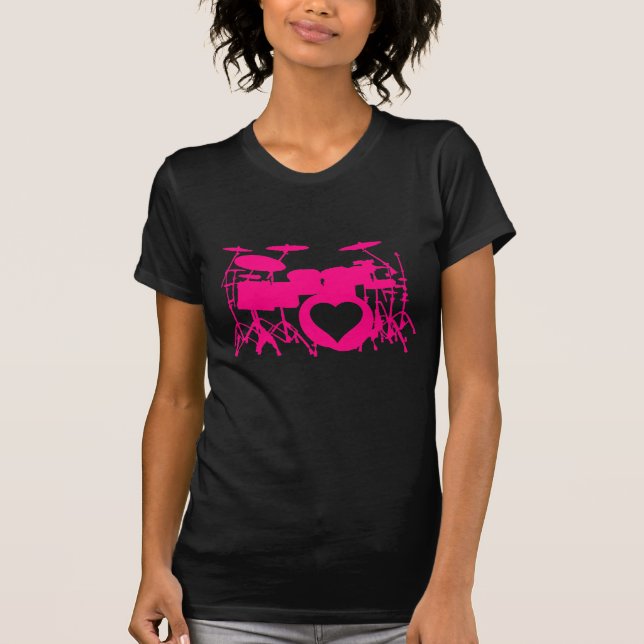 O amor das meninas rufa o t-shirt escuro (Frente)
