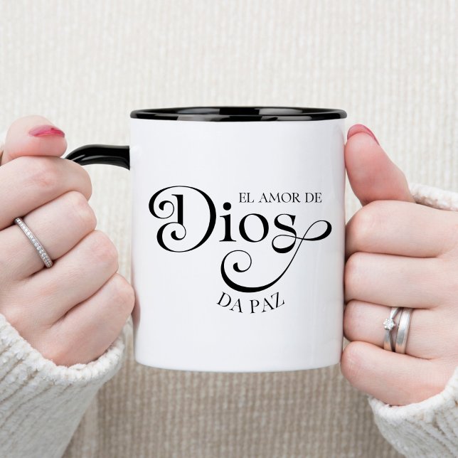 O Amor De Deus Caneca De Café Cristã Espanhola (Criador carregado)